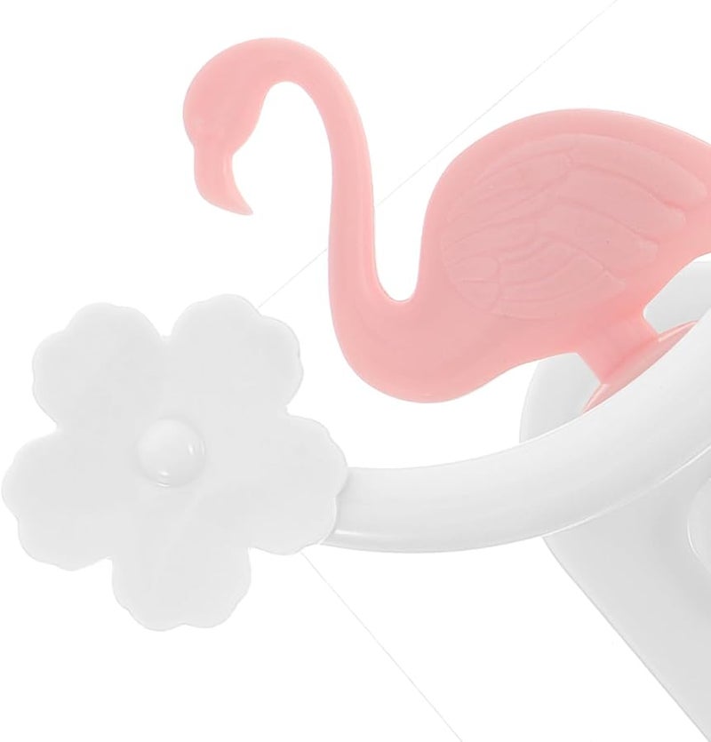 Pink White Flamingo Self Adhesive Wall Hook For Bathroom Kitchen Organization - Image 3